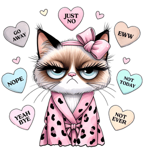 Funny Cat Conversation Hearts Design | Iris DTF