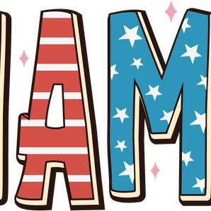 Patriotic Mama Design - DTF Ready To Press