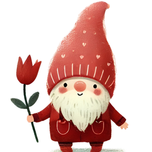 Valentine's Day Flower Gnome Design | Iris DTF