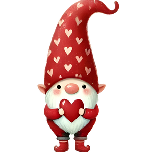 Valentine's Day Lover Gnome Design | Iris DTF