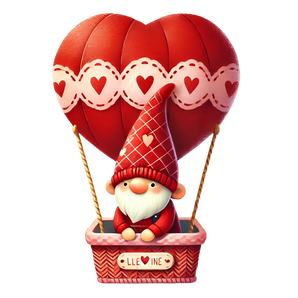 Gnome In A Hot Air Balloon Design | Iris DTF