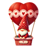 Gnome In A Hot Air Balloon Design | Iris DTF