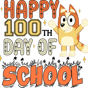 Bingo Happy 100th Day of School Design | Iris DTF