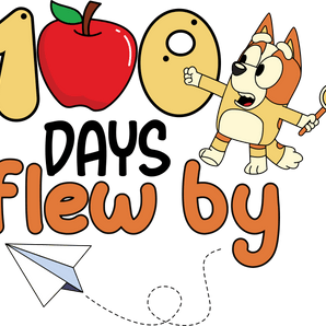 100 Days Flew By Bingo Design Ready to Press V2 | Iris DTF