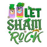 Let Shamrock Bluey - DTF Ready To Press