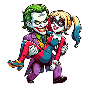 Joker and Harley Quinn Valentine's Day Couple | Iris DTF