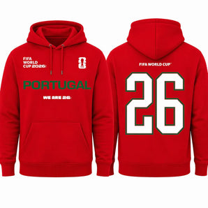 FIFA World Cup 2026 Portugal Hoodie – Official "We Are 26" Seleção Pullover