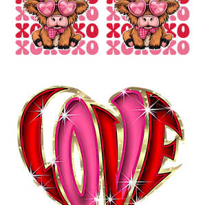 Paws & Hearts: Valentine’s Day DTF Gang Sheet 22"x60" Premade DTF Gang Sheet