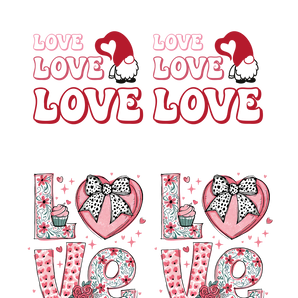 Fun & Festive: Valentine’s Day DTF Gang Sheet 22"x60" Premade DTF Gang Sheet