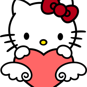 Hello Kitty Valentine Design - DTF Ready To Press