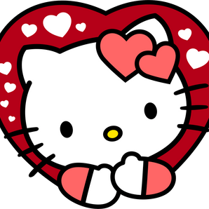 Hello Kitty Valentine's Day Heart DTF (V2) | Iris DTF