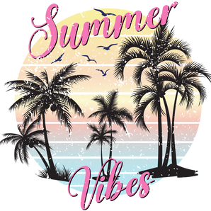 Retro Summer Vibes DTF Design Ready to Press V4 | Iris DTF