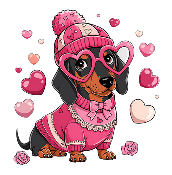 Paws & Hearts: Valentine’s Day DTF Gang Sheet 22"x60" Premade DTF Gang Sheet