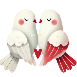 Valentine's Day Dove Lover Design | Iris DTF