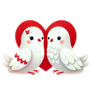 Valentine's Day Dove Love Design | Iris DTF