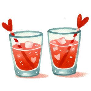 Valentine's Day Glasses Design | Iris DTF