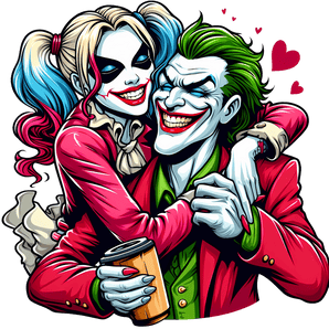 Joker and Harley Quinn - Valentine's Day Design | Iris DTF