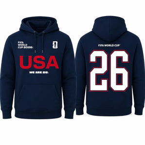 FIFA World Cup 2026 USA Hoodie – Official "We Are 26" Team USA Pullover