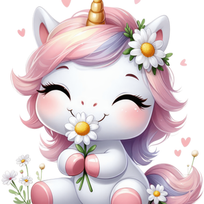 Cute Unicorn Valentine's Day Design | Iris DTF